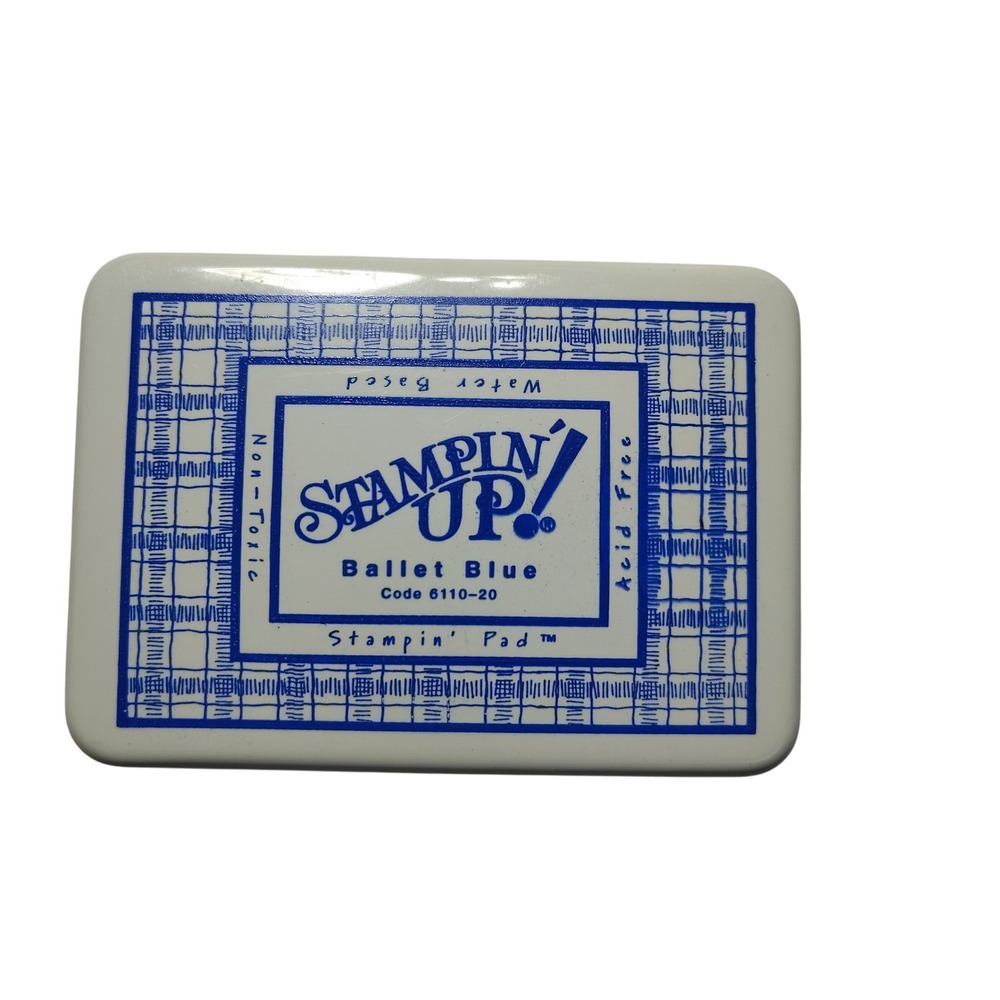 Stampin Up Ballet Blue Ink Pad Water Based Acid Free Non Toxic Crafting Supplies